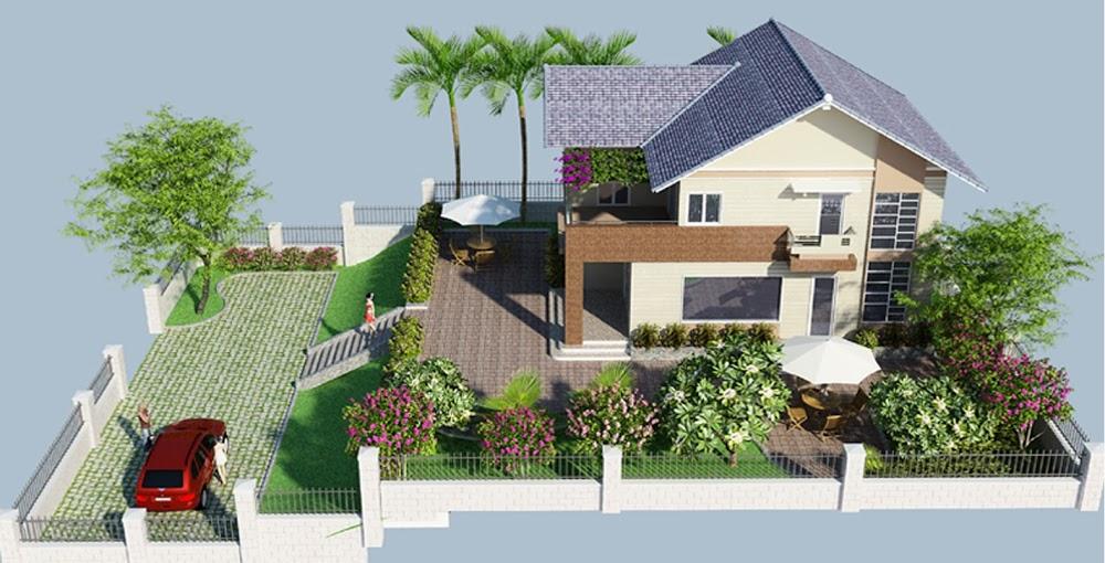 Mười hai mẫu thiết kế nhà nông thôn hai tầng hiện đại
