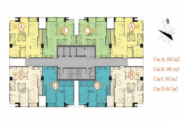 Thiết kế mặt bằng căn hộ The Nelson Private Residences 29 Láng Hạ

