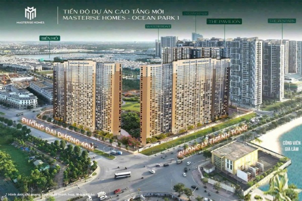 Giá bán chung cư Masteri Lakeside Ocean Park Gia Lâm