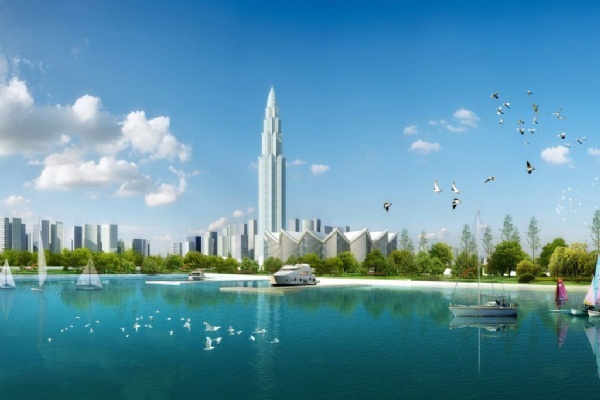 Tháp tài chính BRG Smart City Đông Anh - Biểu tượng hiện đại của thành phố thông minh Bắc Hà Nội