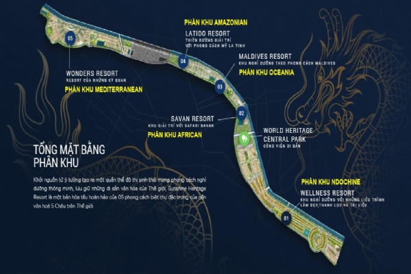 Mặt bằng thiết kế dự án Sunshine Heritage Resort

