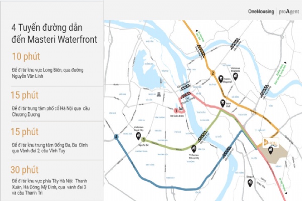 Đường đến chung cư Masteri Waterfront Ocean Park Gia Lâm thế nào?