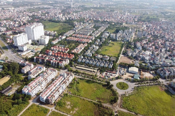 Đường đi đến khu đô thị Vân Canh