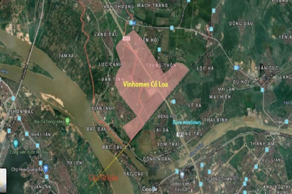 Vị trí phân khu The Center Point Vinhomes Cổ Loa Đông Anh