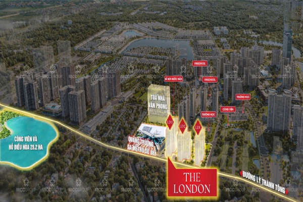 Giá bán chung cư The London Vinhomes Ocean Park Gia Lâm