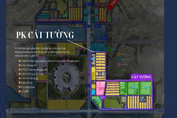 Vị trí phân khu Cát Tường Vinhomes Global Gate Cổ Loa, Đông Anh