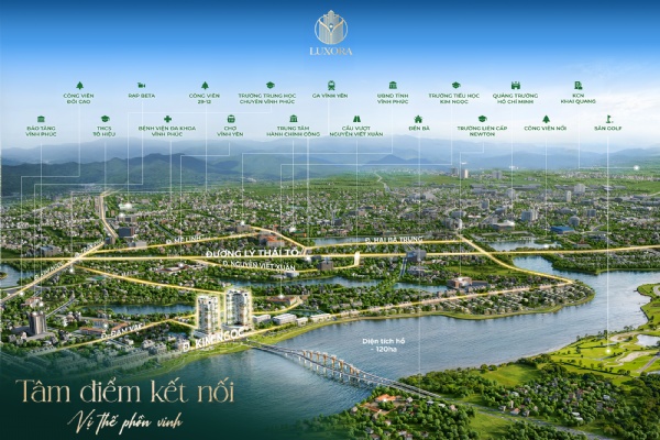 Vị trí chung cư Luxora Vĩnh Yên mới nhất từ CĐT