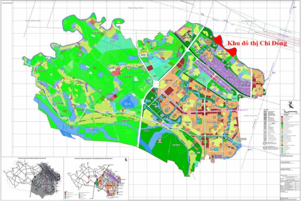 Vị trí khu đô thị Chi Đông Mê Linh - Thông tin chi tiết