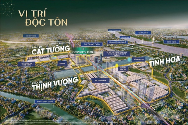 Vị trí The Cosmopolitan Vinhomes Global Gate Cổ Loa