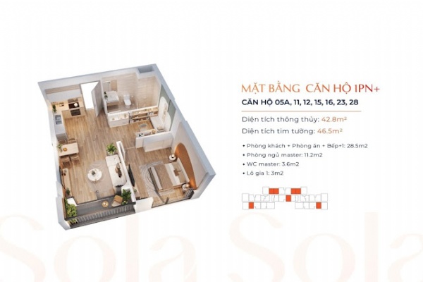 Mặt bằng thiết kế Meyhomes Hoàng Mai