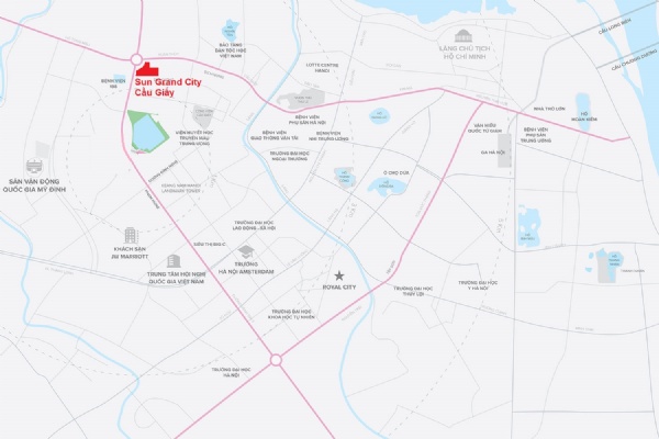 Đường Đến Sun Feliza Suites Xuân Thủy (Sun Cầu Giấy)