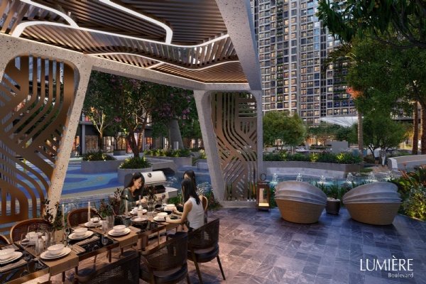 Nét đặc biệt LUMIÈRE Boulevard và dấu ấn kiến trúc xanh 3D độc bản