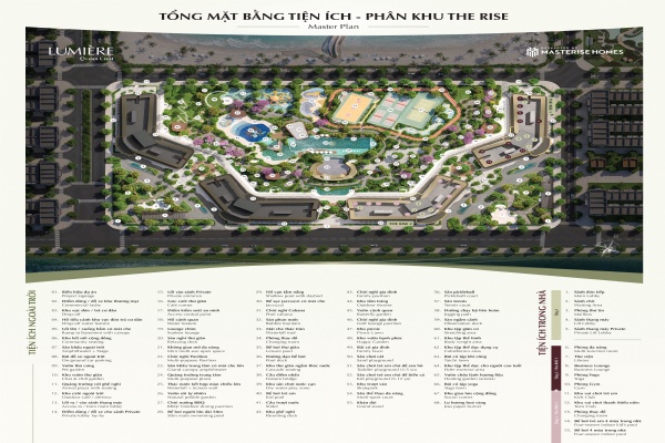 Mặt bằng thiết kế Lumiere Ocean Crest và nghệ thuật kiến tạo không gian sống thượng lưu