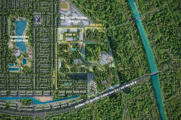 Vị trí The Cityon Imperia: Tọa độ kim cương tại trung tâm Ocean Park 3