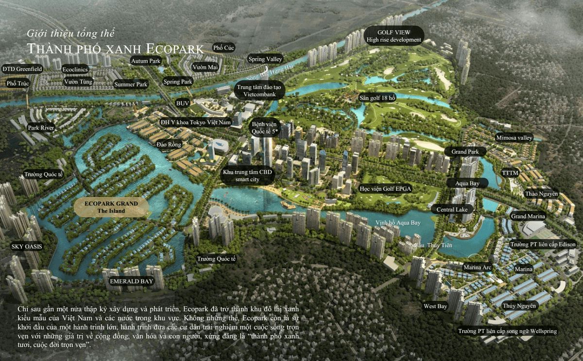 KHU ĐÔ THỊ ECOPARK VĂN GIANG