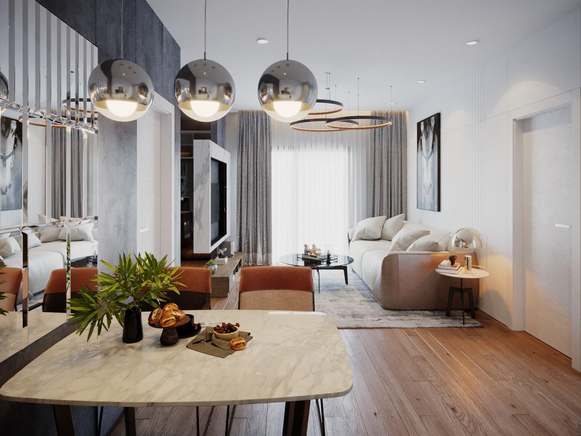 Bán căn 2 ngủ 75m2 tầng cao view thoáng tại KĐT Cầu Bươu, Thanh Trì