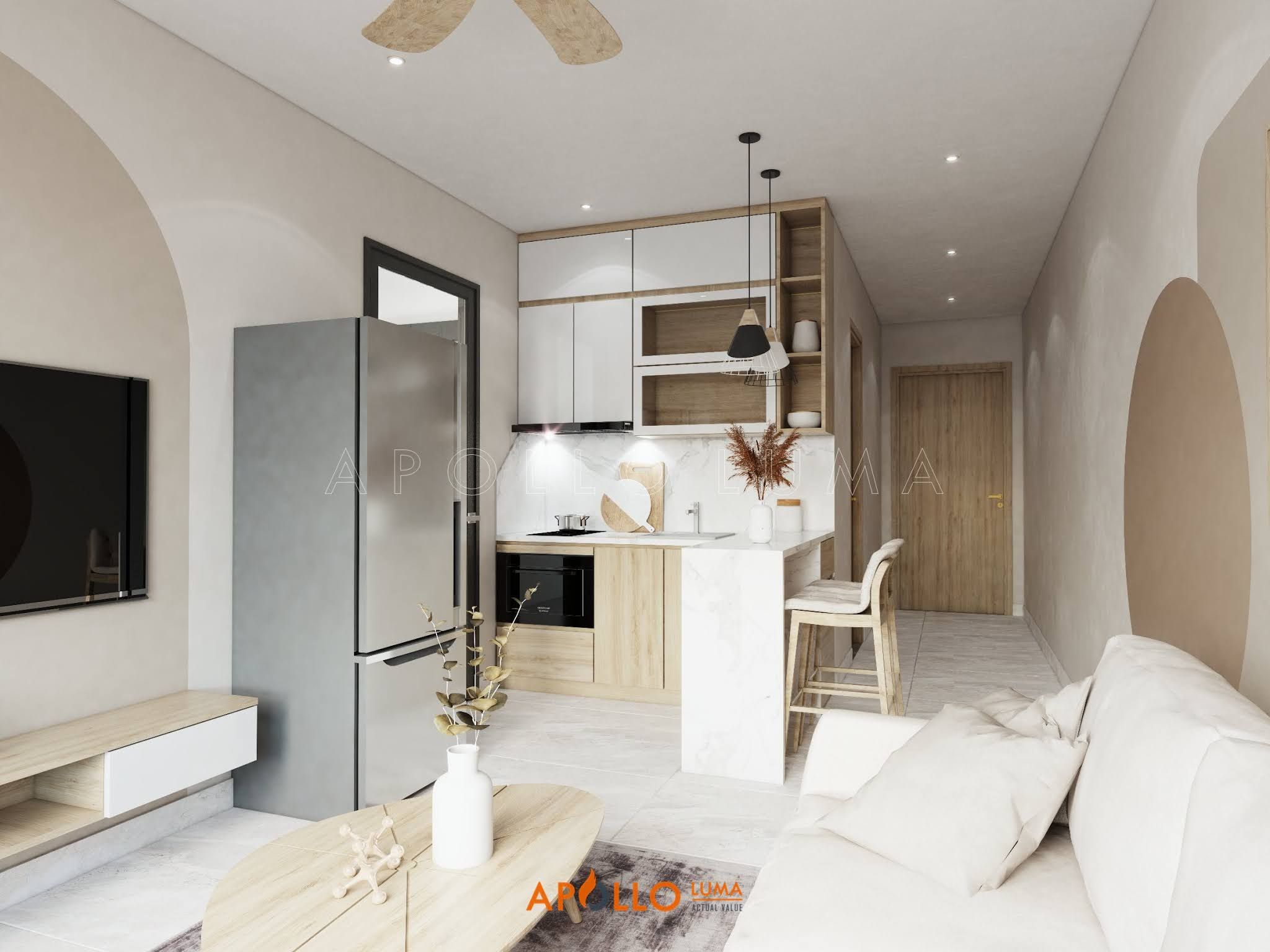 Cần bán căn hộ 1PN/1WC tầng trung ban công hướng Bắc nội thất CĐT Vinhomes Ngọc Hồi giá tốt