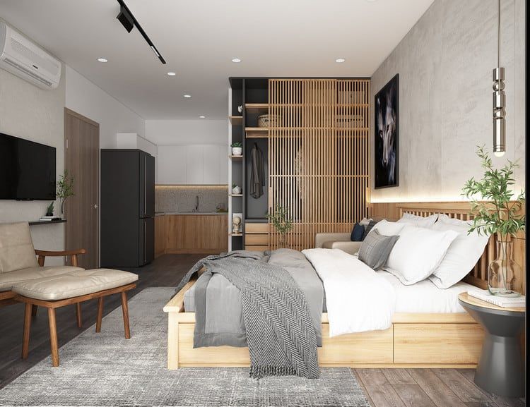 Bán căn hộ 2PN+ ban công hướng Nam view hồ nội khu nội thất full CĐT Vinhomes Olympic Ngọc Hồi