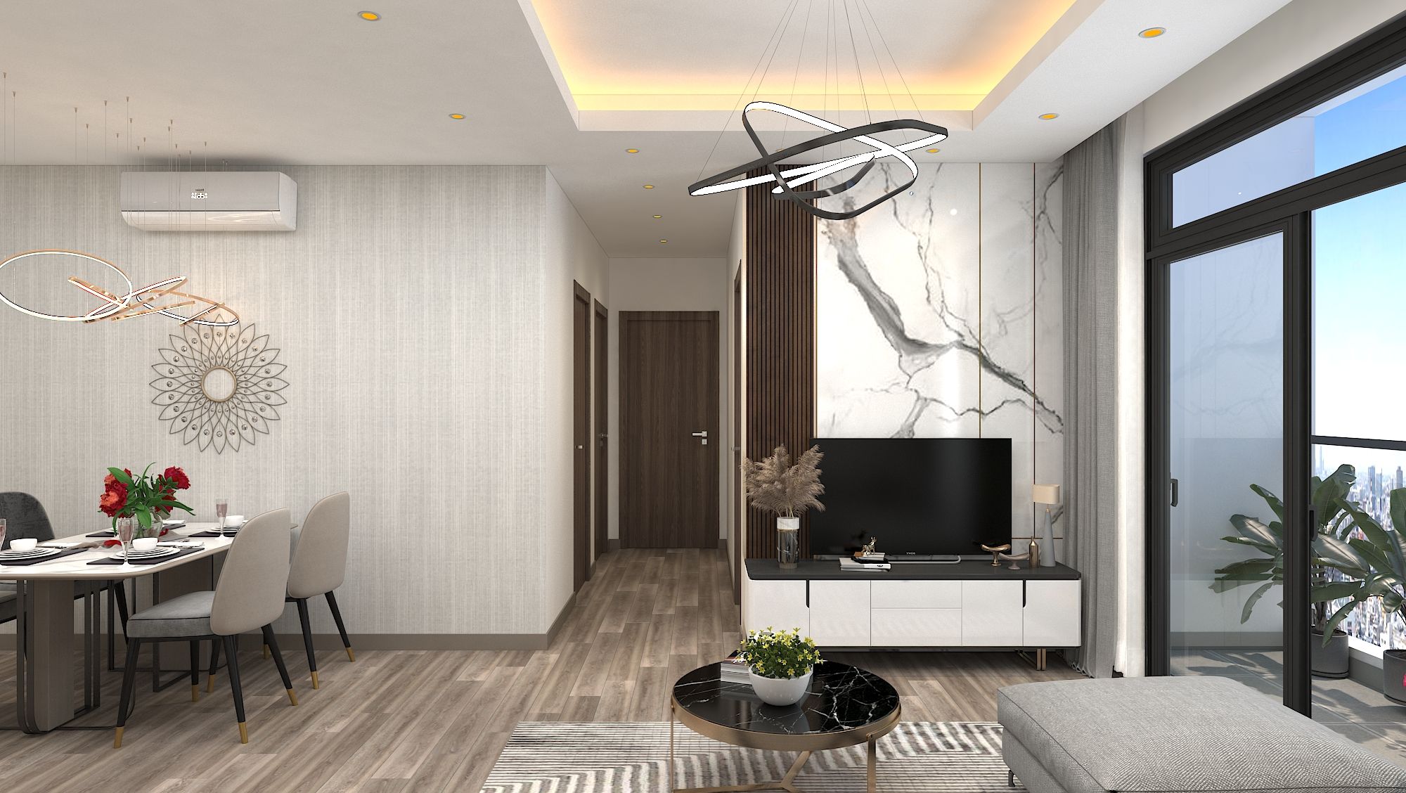 Bán căn hộ 2PN/75m2 tầng cao view thoáng tại Harmony Square Nguyễn Tuân