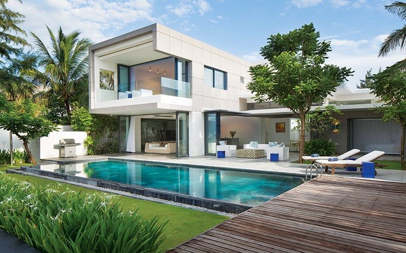 Cho thuê biệt thự đơn lập Hana Garden City Mê Linh: 300m2 x 3 tầng view vườn hoa