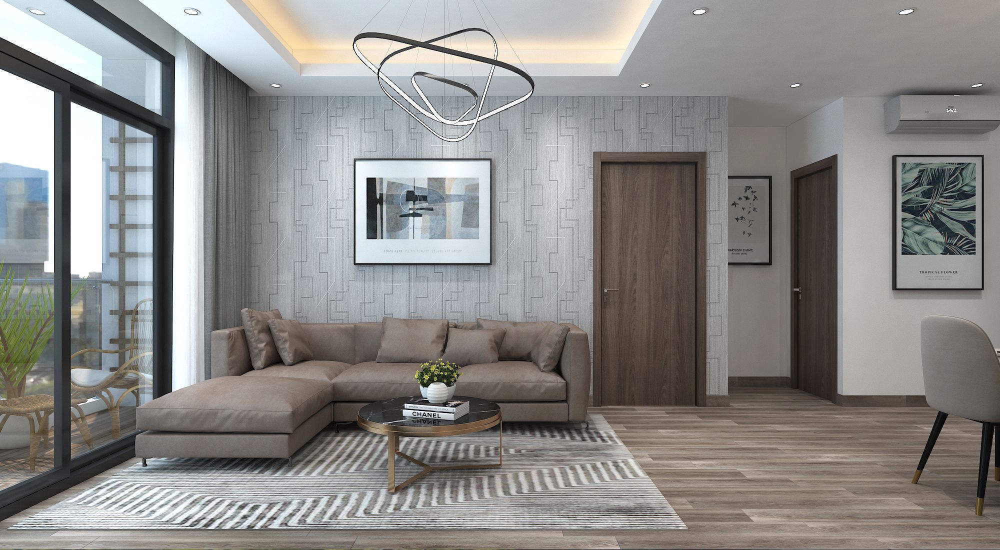 Cho thuê căn hộ 3 ngủ 89,31m2; căn góc view toàn thành phố tại dự án Harmony Square