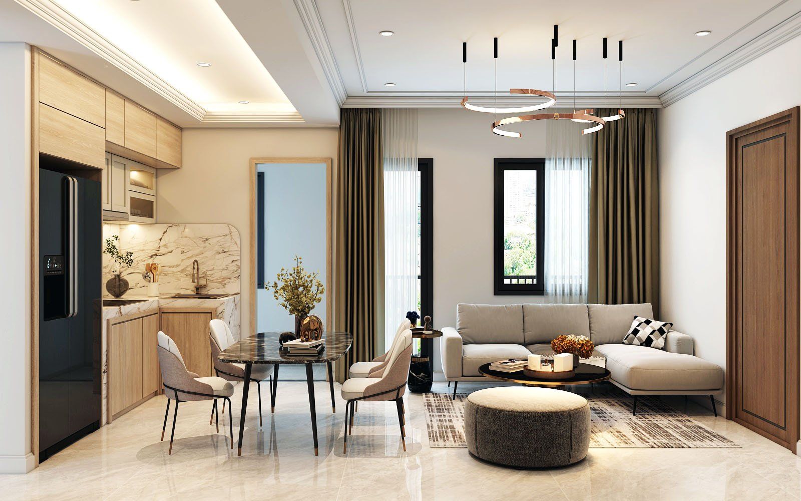 Bán căn hộ chung cư 3 phòng ngủ Việt Đức Legend City, diện tích thông thoáng - Tầm view thoáng đãng