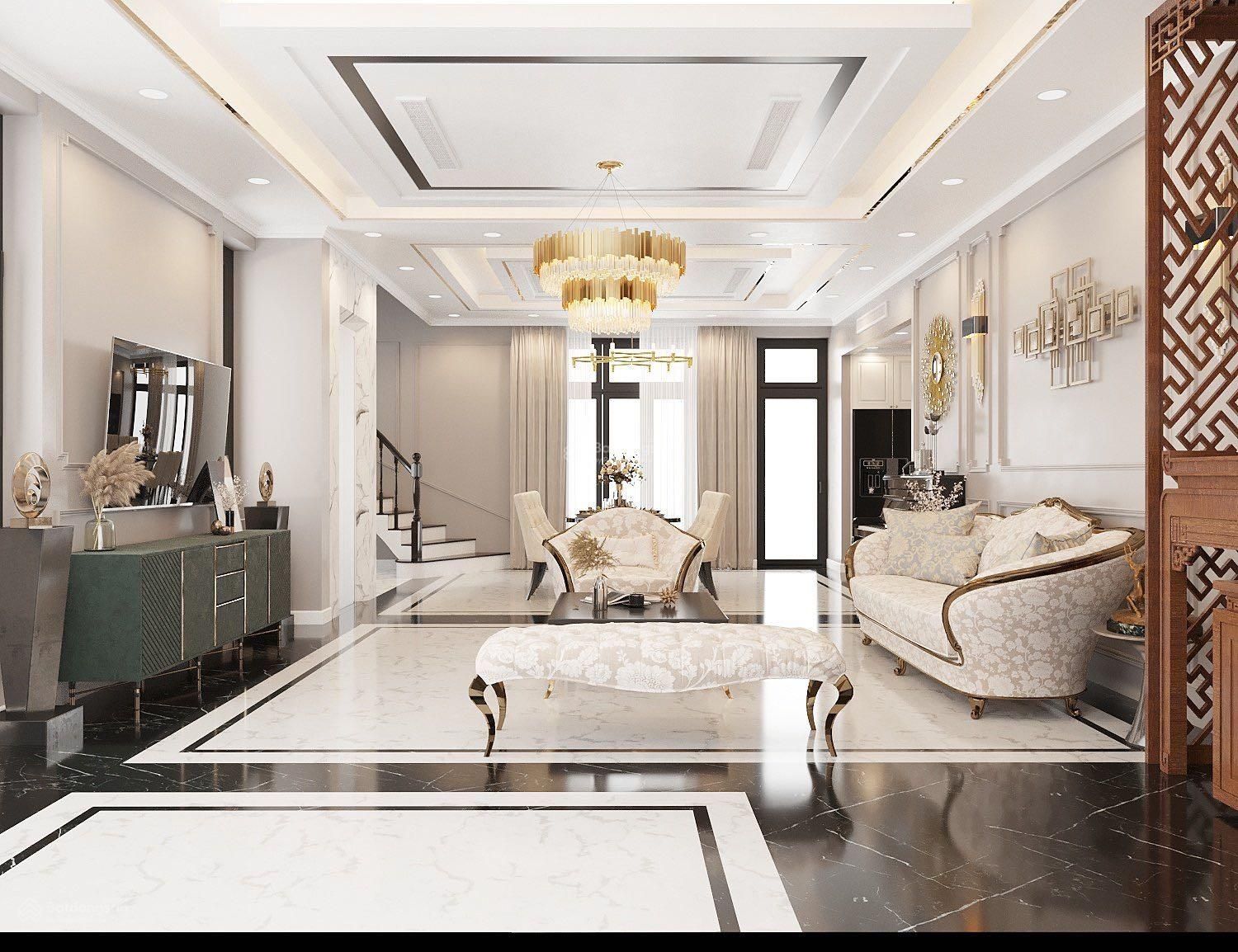 Cần cho thuê biệt thự đơn lập KĐT Hà Phong Mê Linh diện tích 338m2, full đồ cao cấp, có thang máy