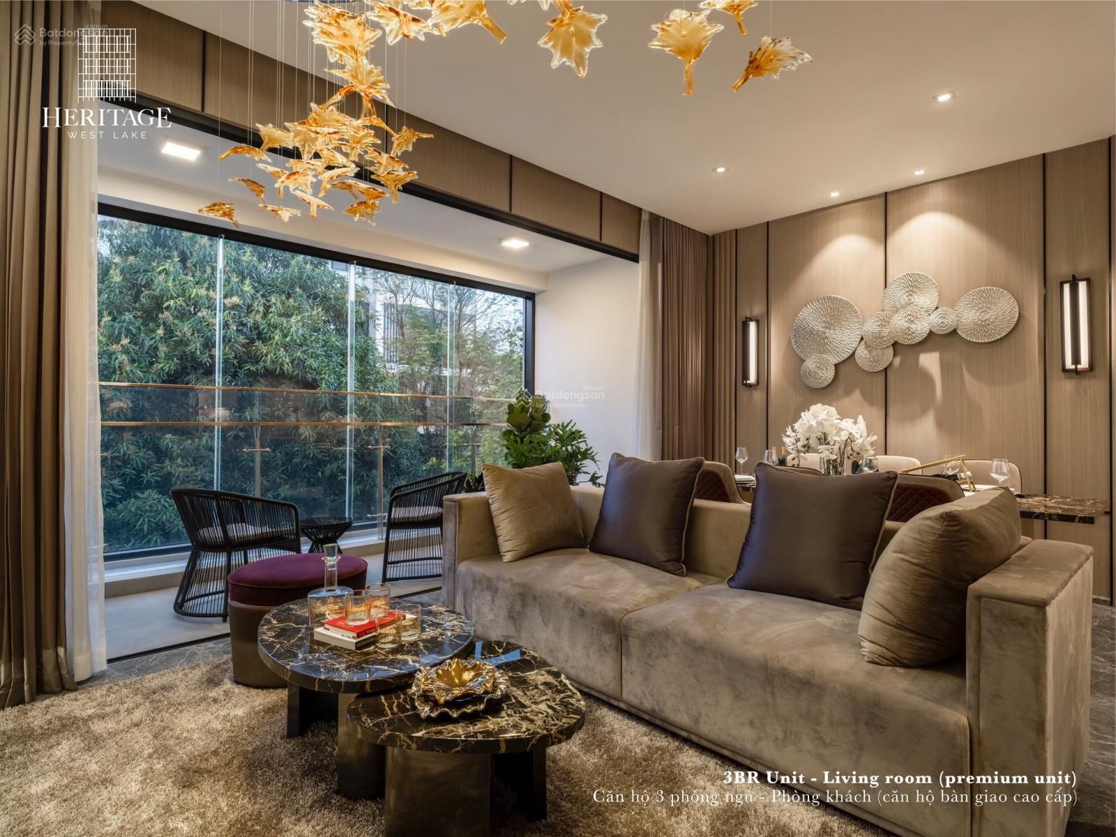 Chính chủ bán CH chung cư Heritage West Lake căn góc 3 mặt thoáng, ban công Đông Nam view Hồ Tây