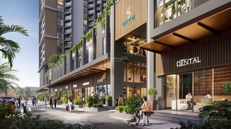 Cho thuê shophouse chân đế mặt tiền 5m kinh doanh thuận lợi Eco Garden Bắc Giang giá tốt