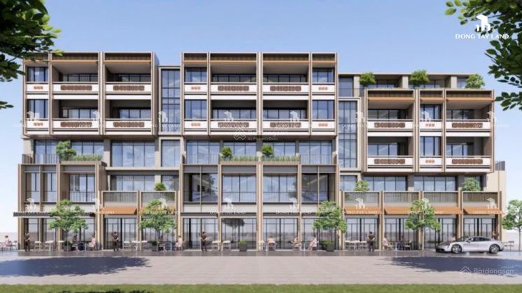 Bán nhà phố shophouse Đông Tứ Trạch diện tích 85m2 x 4 tầng hoàn thiện ngoài Charmora City