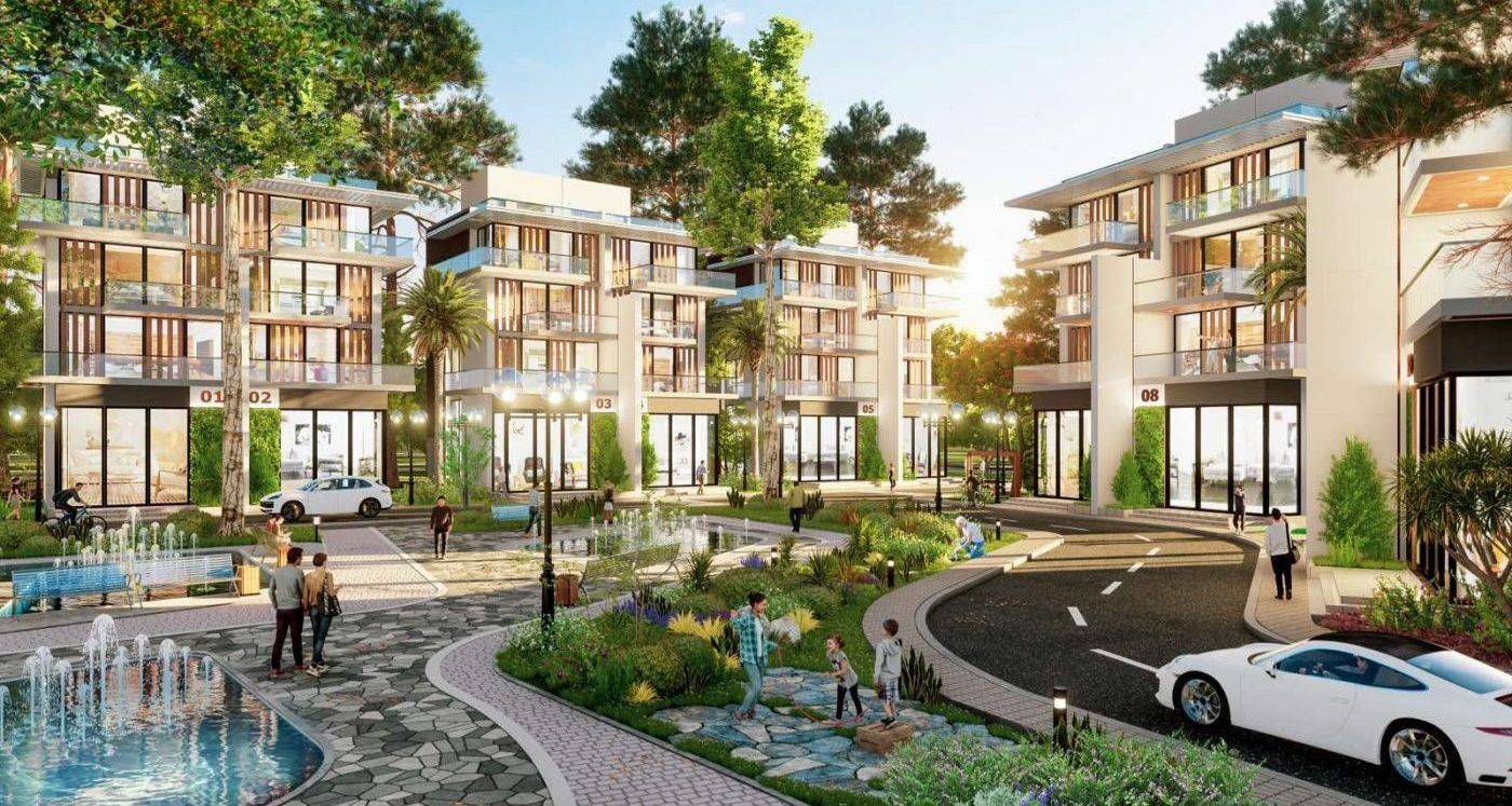 Cho thuê shophouse Vinhomes Dương Kinh 96m2 x 5 tầng, giá mềm nhất dự án