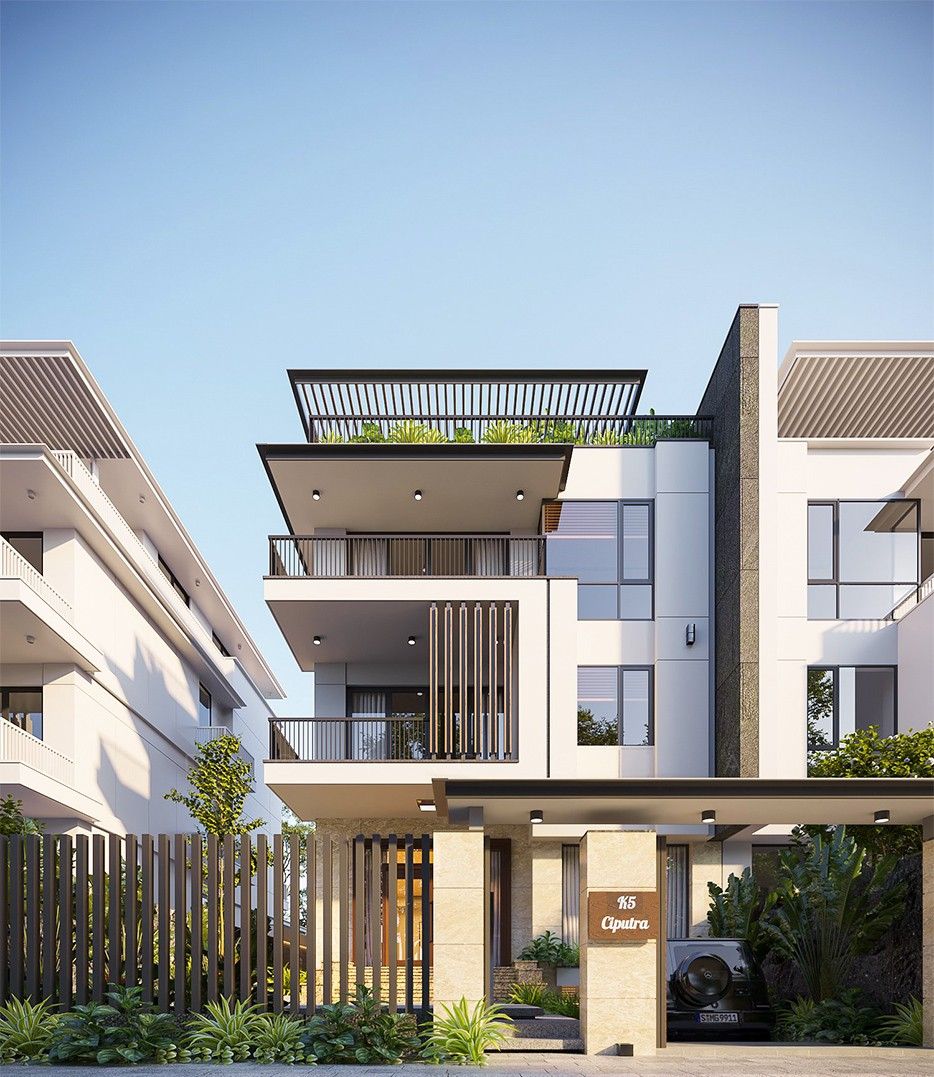 Bán biệt thự đơn lập Vinhomes Yên Thường hướng Tây - Hoàn thiện mặt ngoài MT: 6m sân vườn riêng