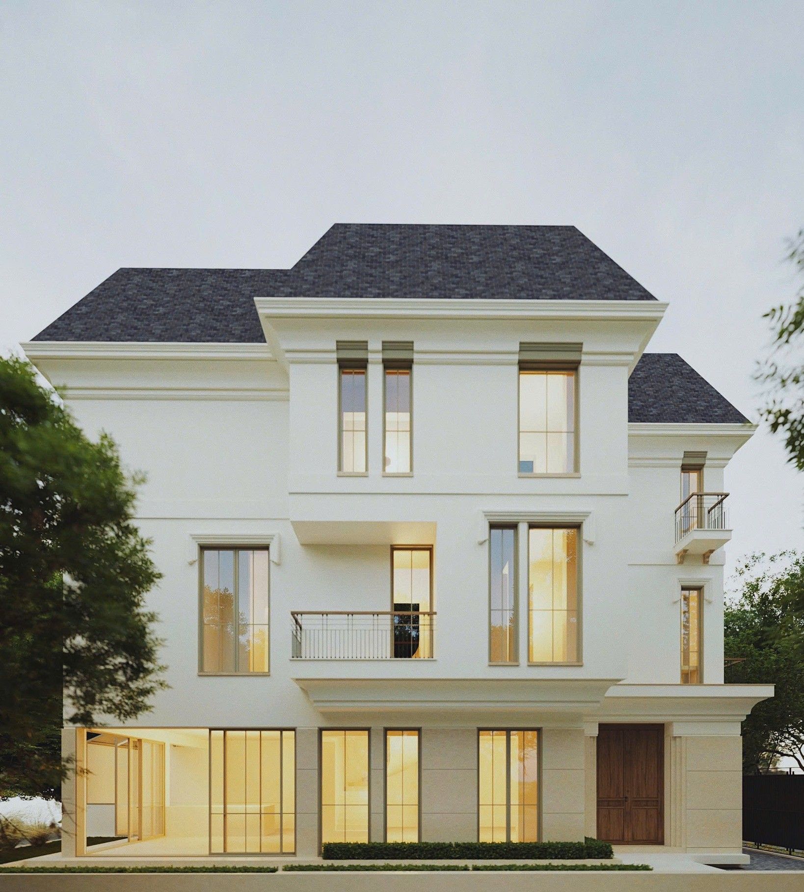 Bán biệt thự Vinhomes Ngọc Hồi - Đơn lập góc - Hướng Bắc thô mặt trong Sân vườn rộng x 3 tầng 1 tum