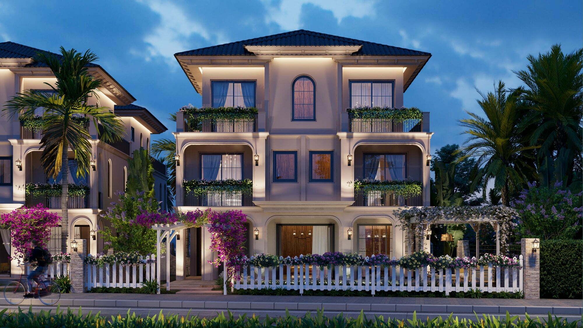 Bán biệt thự song lập Forestia Park MIK Phố Nối - hướng Đông Bắc 3 tầng 1 tum nhìn ra công viên