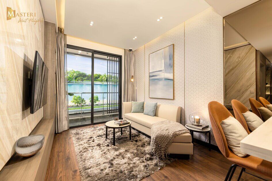 Chuyển nhượng căn hộ tầng cao tòa D 62m2/2PN hướng Đông Nam view nội khu Masteri West Heights