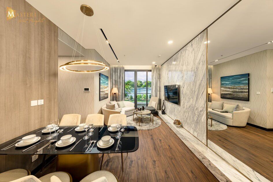 Cho thuê căn hộ VIP diện tích 63m2/2PN+ đầy đủ đồ nội thất, tầng trung Masteri West Heights Tây Mỗ
