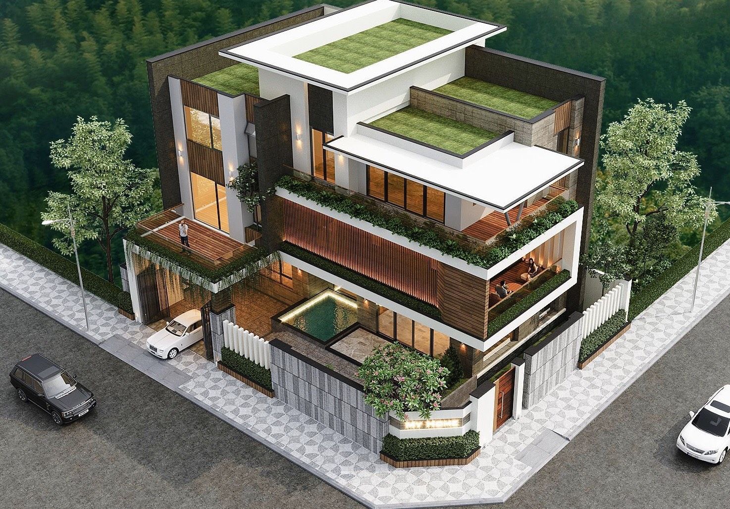 Cho thuê nhà 175m2 x 4 tầng hoàn thiện đẹp tại Hana Garden City