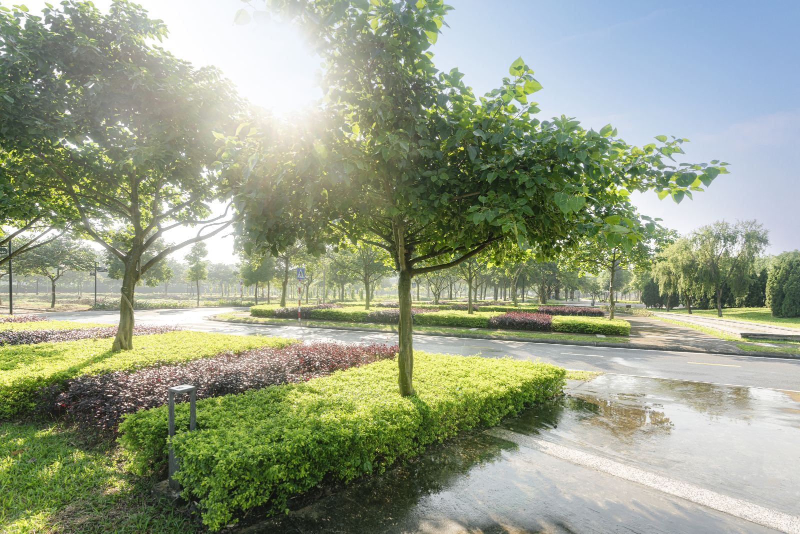 Cho thuê biệt thự song lập 200m2 x 3 tầng hướng Tây Tứ Trạch, đồ cơ bản tại Hado Charm Villas