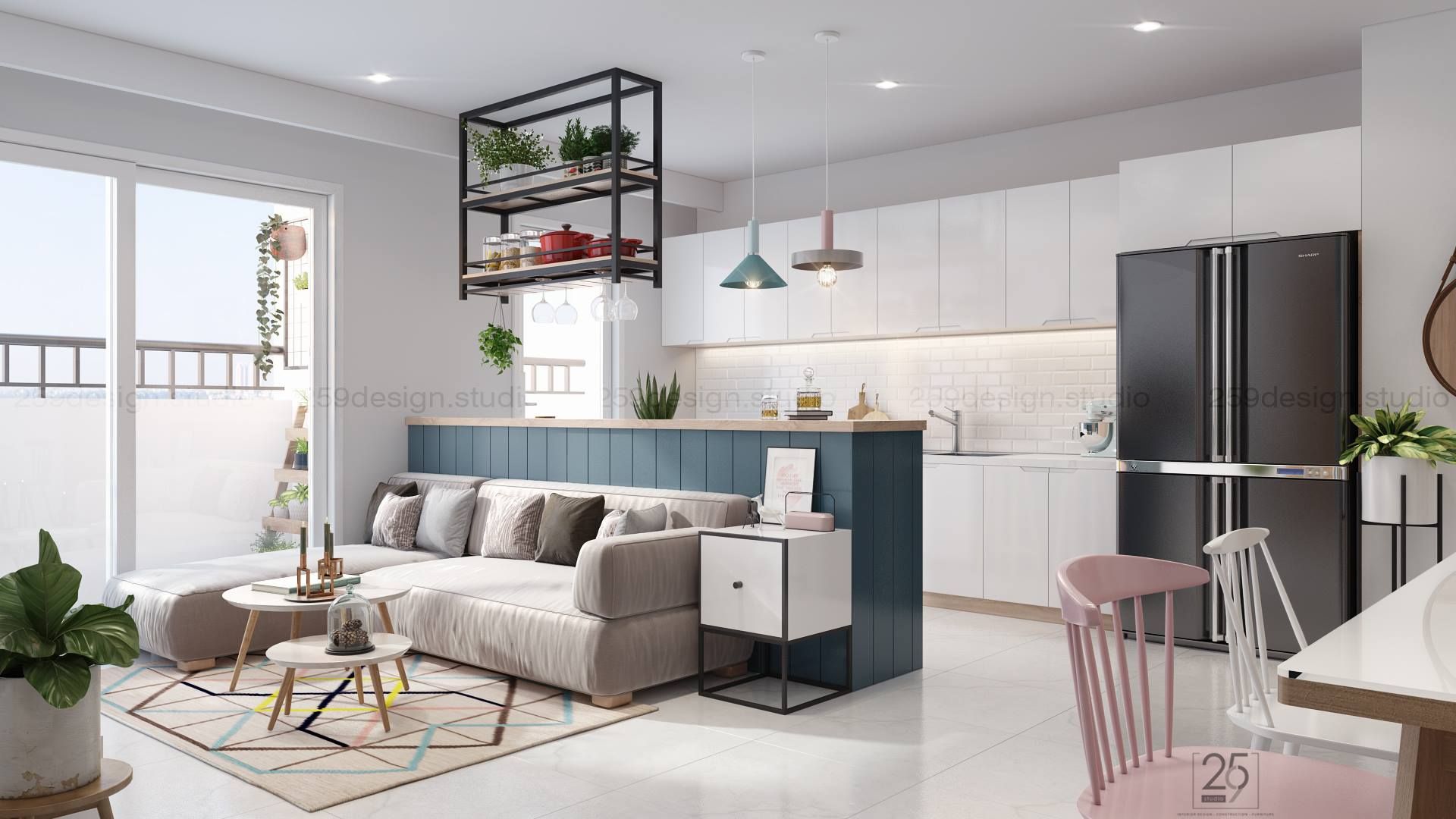 Cần thuê căn 3 phòng ngủ full nội thất Central Residence Gamuda - DT: 87m2 - Giá siêu tốt