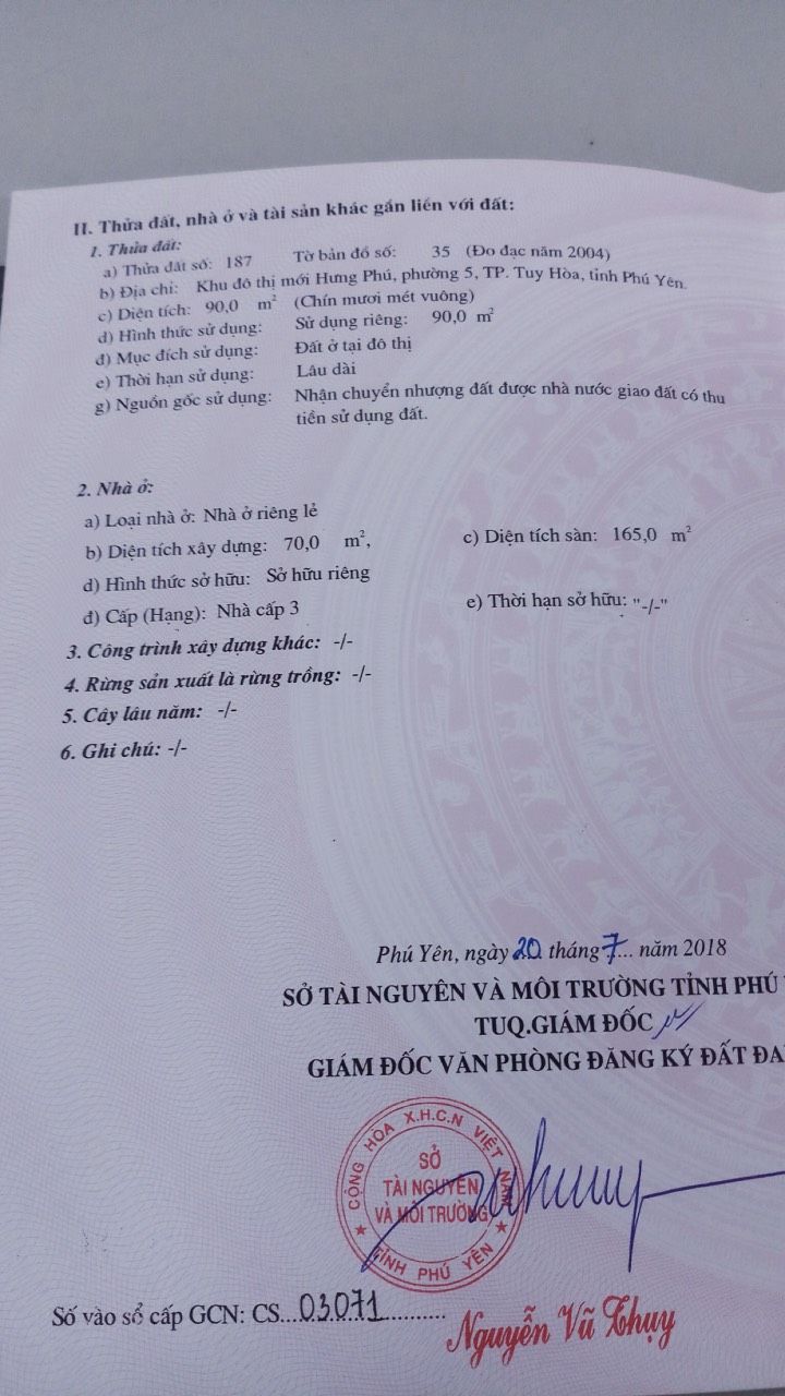 Bán nhà mới xây KĐT Hưng Phú, Tuy Hòa DT 90m2, vị trí đẹp kinh doanh tốt. LH 0989734734