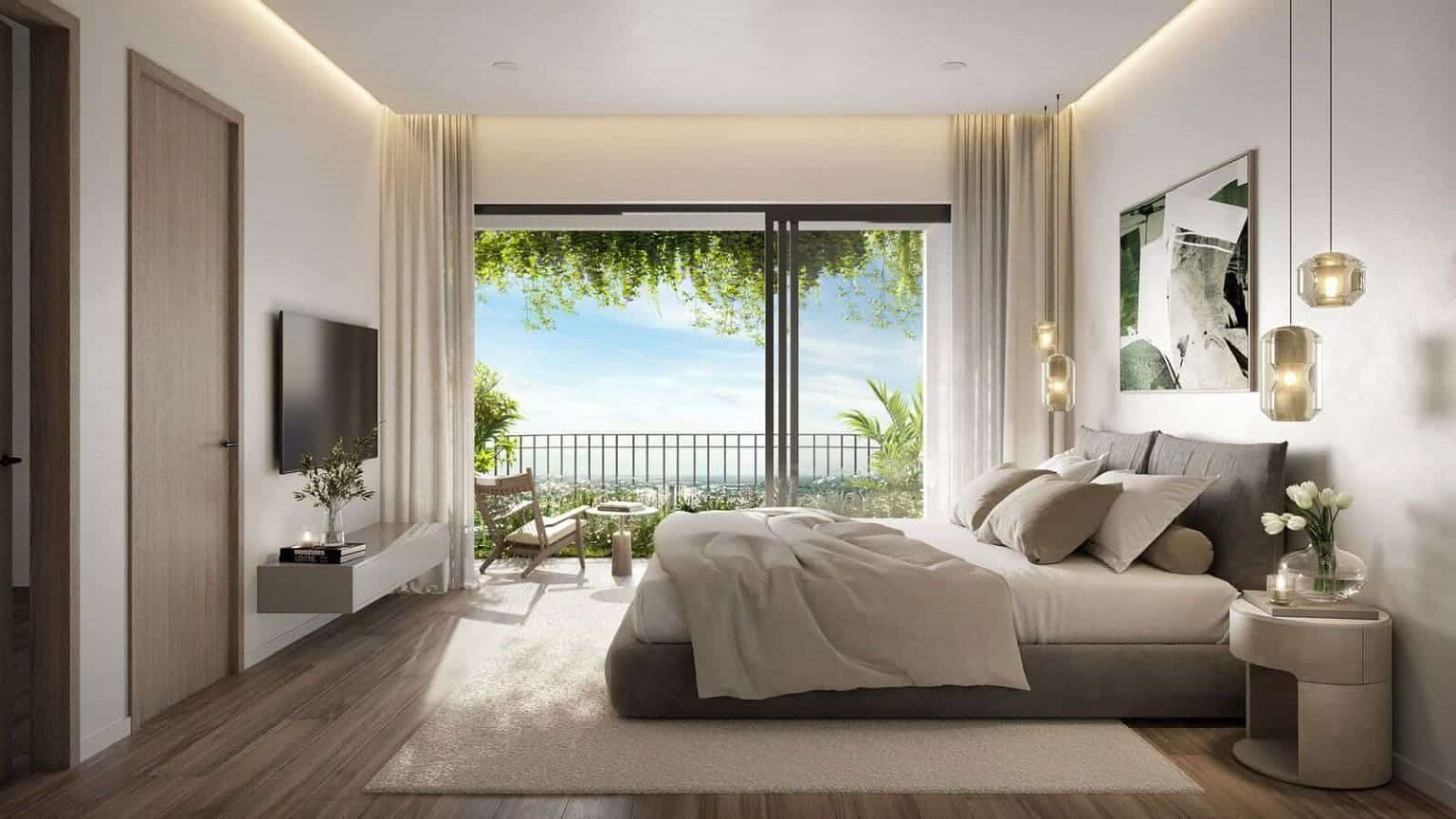 Bán căn hộ diện tích 58m2/1PN Đông Bắc view công viên nội khu tầng trung tòa S3 Sky M Hạ Long