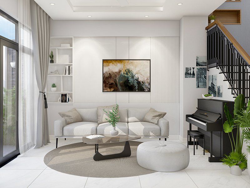 Cho thuê liền kề hướng chính Bắc khu Hoa Hồng Vinhomes Star City diện tích: 97m2 full nội thất
