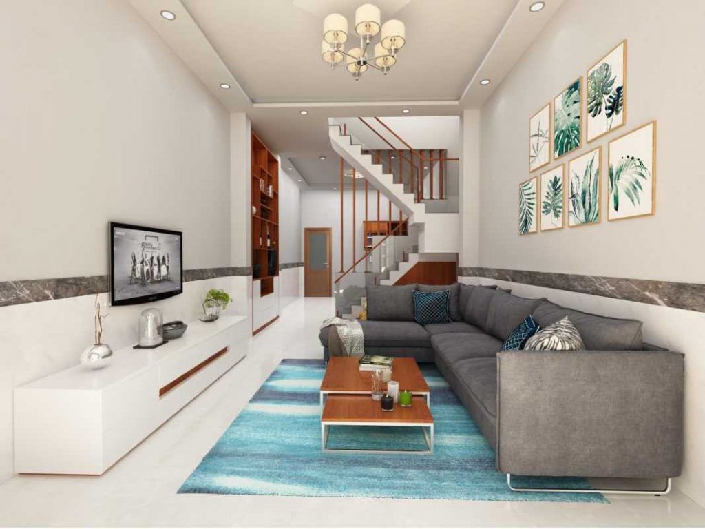 Cho thuê nhà liền kề Geleximco Lê Trọng Tấn hướng Tây tứ trạch, DT: 100m2, đủ nội thất