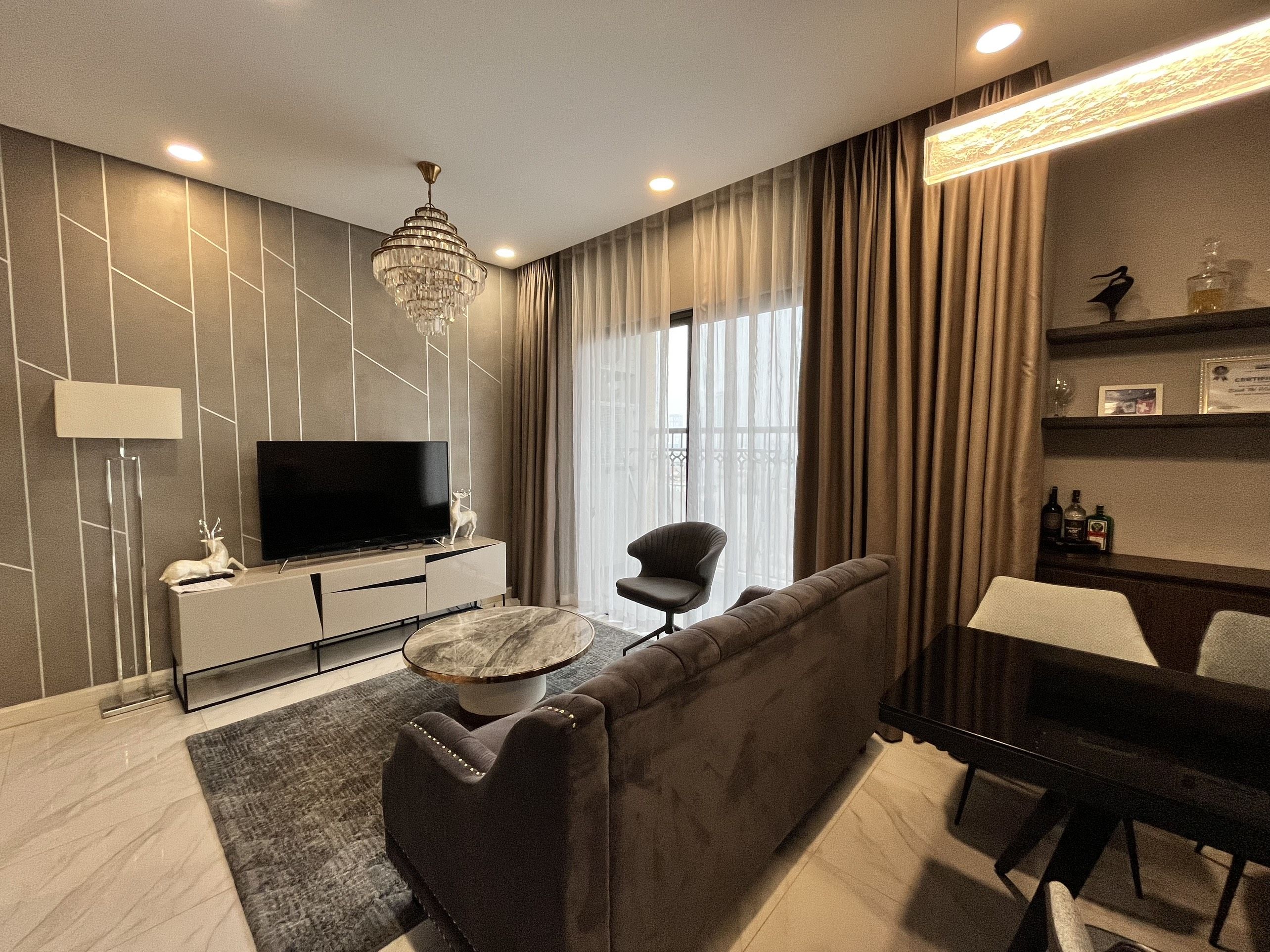 Cần thuê căn hộ chung cư 1 phòng ngủ Sunshine Empire, không gian sống tiện nghi, hướng chính Bắc