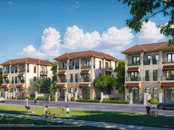 Bán biệt thự đơn lập hướng Nam sân vườn rộng - Hoàn thiện mặt ngoài Pearl Rivera Hanoi Mê Linh