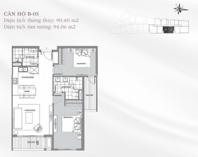 Bán căn hộ 02PN tòa S2 Sun Grand City Thụy Khuê