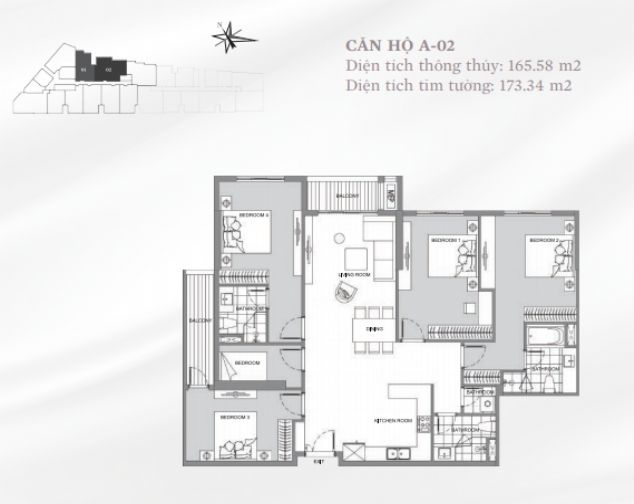 Bán căn hộ 04 PN tòa S1 Sun Grand City Thụy Khuê. 173m2