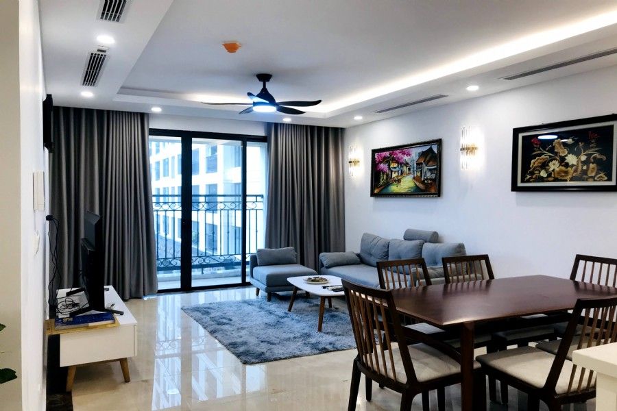 Bán căn hộ 3PN 111m2 tầng thấp full đồ Tân Hoàng Minh Đặng Thai Mai