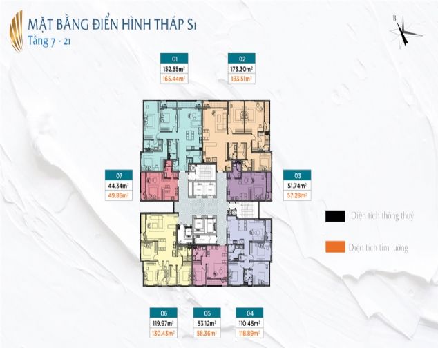 Bán căn hộ chung cư cao cấp tòa S1 Sun Grand City Thụy Khuê. Đa dạng diện tích