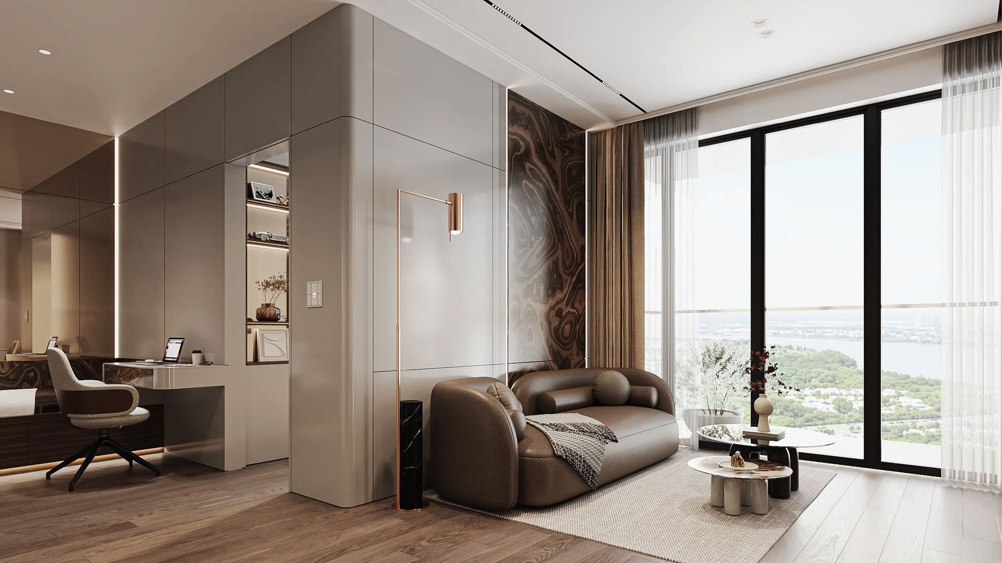 Mua căn góc 4PN/3WC tầng trung hướng Đông Bắc mặt kinh LowE Imperia The Regent MIK Bắc Giang